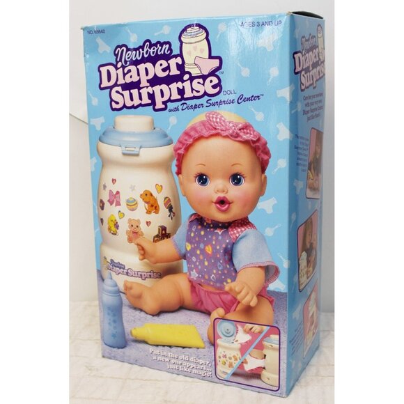 1997 Kenner Newborn Diaper Surprise Center Doll Toy Baby Girls - Picture 6 of 13